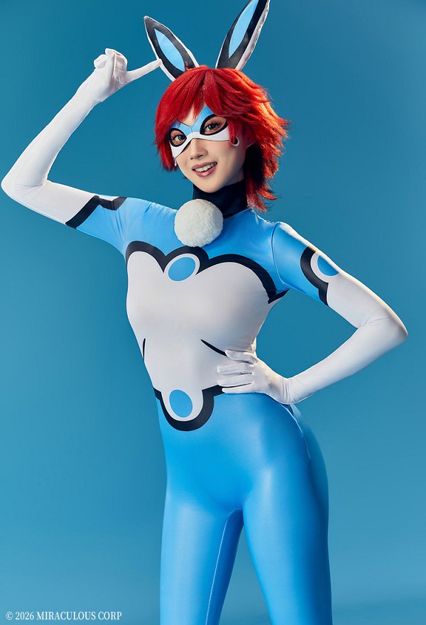 Officially Licensed Miraculous Alix Kubdel Bunnix Cosplay Bodysuit Officially Licensed Miraculous Alix Kubdel Bunnix Cosplay Bodysuit