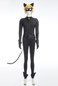 Officially Licensed Miraculous Cat Noir Unisex Adult Cosplay Costume Set