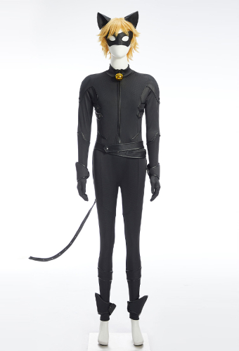 Officially Licensed Miraculous Cat Noir Unisex Adult Cosplay Costume Set
