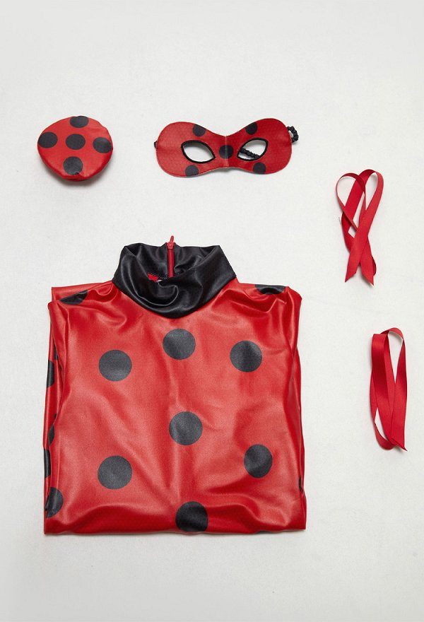 Officially Licensed Miraculous Ladybug Kids Cosplay Jumpsuit Costume for Halloween Officially Licensed Miraculous Ladybug Kids Cosplay Jumpsuit Costume for Halloween