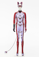 Officially Licensed Miraculous Purple Tigress Juleka Couffaine Cosplay Costume Jumpsuit Set