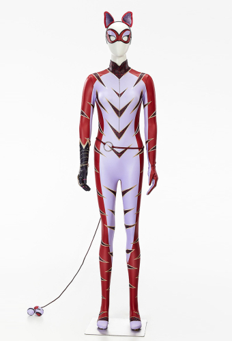 Officially Licensed Miraculous Purple Tigress Juleka Couffaine Cosplay Costume Jumpsuit Set