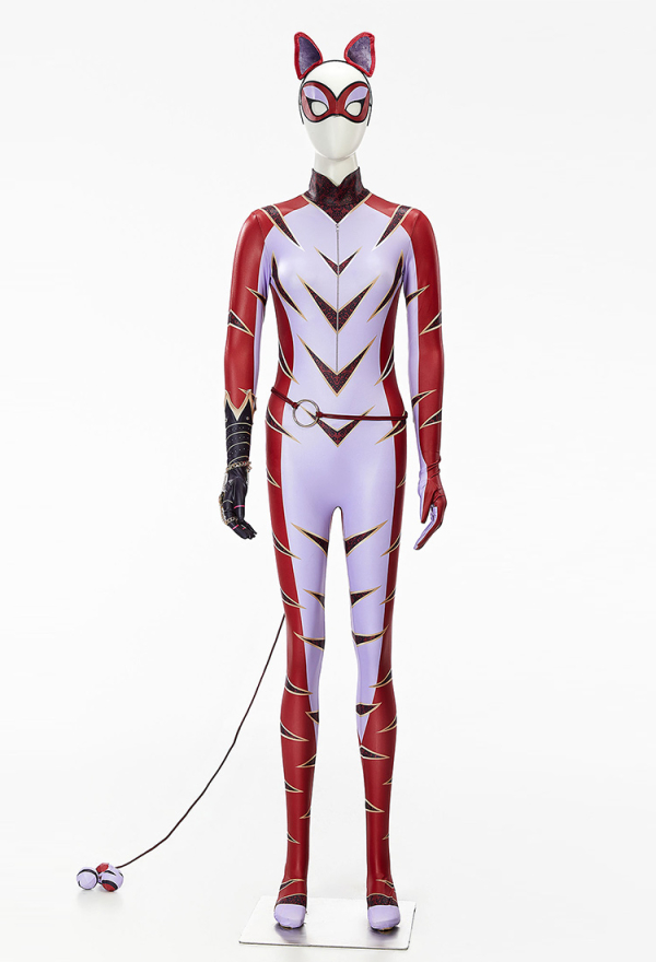Officially Licensed Miraculous Purple Tigress Juleka Couffaine Cosplay Costume Jumpsuit Set