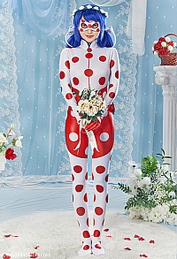 Officially Licensed Miraculous Wedding Dream Ladybug Cosplay Jumpsuit