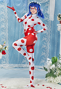 Officially Licensed Miraculous Wedding Dream Ladybug Cosplay Jumpsuit
