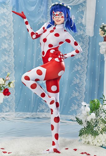 Officially Licensed Miraculous Wedding Dream Ladybug Cosplay Jumpsuit