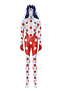Officially Licensed Miraculous Wedding Dream Ladybug Cosplay Jumpsuit