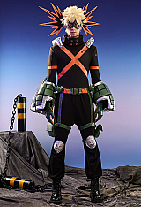 Officially Licensed My Hero Academia Katsuki Bakugo Cosplay Costume Set