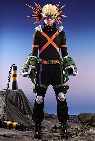 Officially Licensed My Hero Academia Katsuki Bakugo Cosplay Costume Set