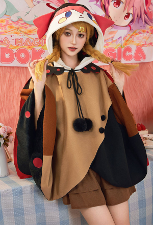 Officially Licensed Puella Magi Madoka Magica Charlotte Dessert Witch Hooded Cloak