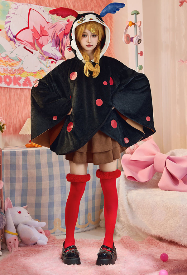 Officially Licensed Puella Magi Madoka Magica Charlotte Dessert Witch Hooded Cloak