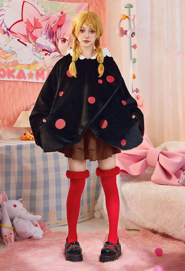 Officially Licensed Puella Magi Madoka Magica Charlotte Dessert Witch Hooded Cloak