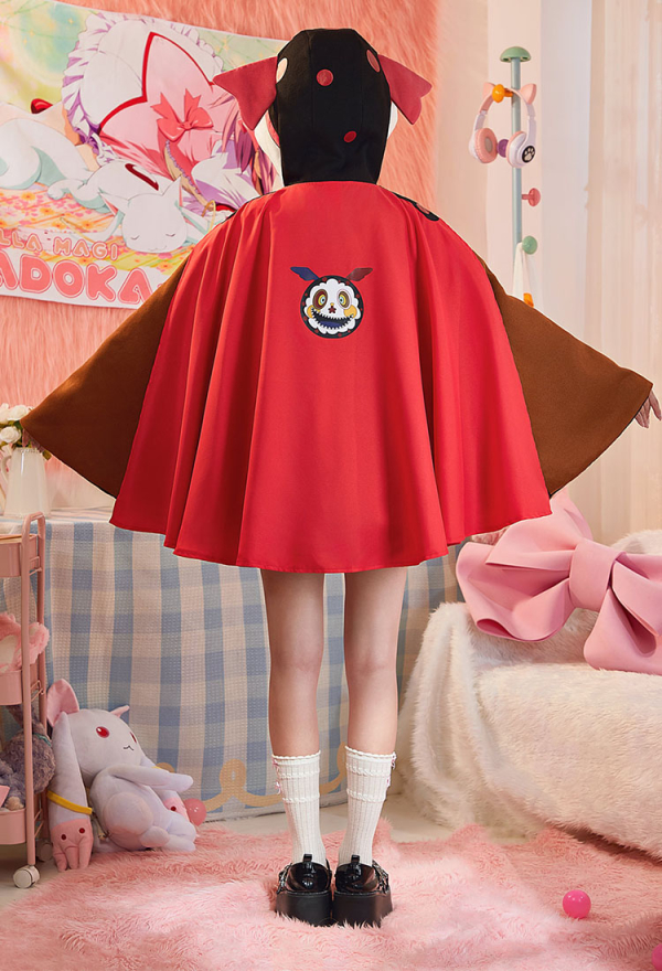 Officially Licensed Puella Magi Madoka Magica Charlotte Dessert Witch Hooded Cloak