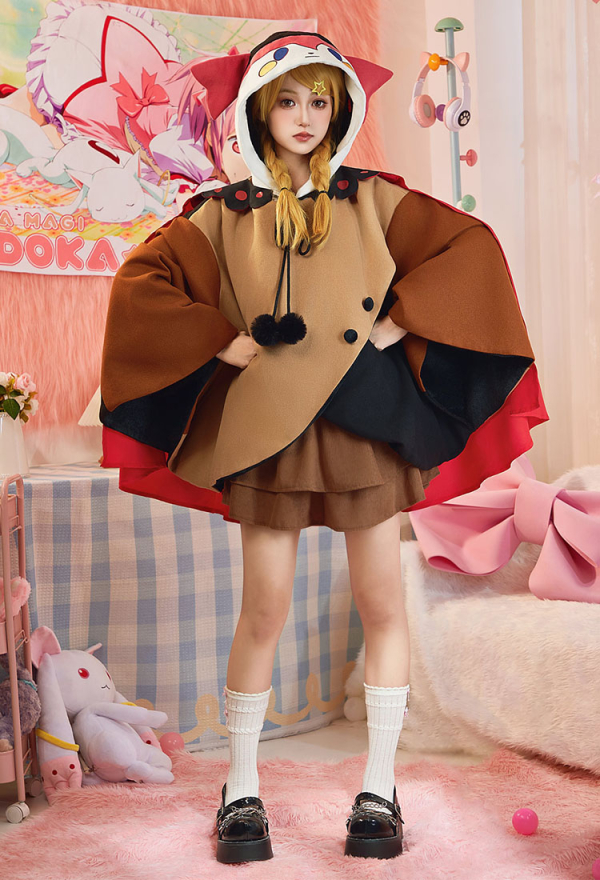 Officially Licensed Puella Magi Madoka Magica Charlotte Dessert Witch Hooded Cloak