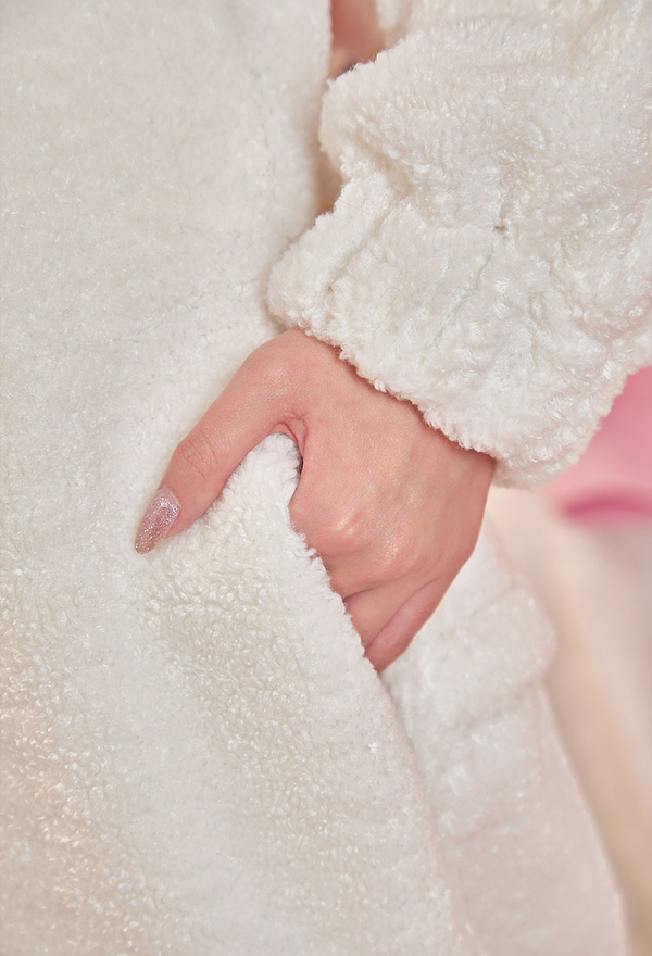 Officially Licensed Puella Magi Madoka Magica Cozy Kyubey Jumpsuit Pajamas