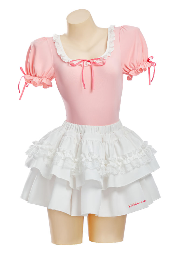 Officially Licensed Puella Magi Madoka Kaname Bodysuit with Skirt