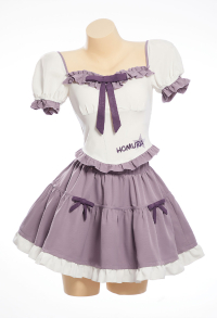 Officially Licensed Puella Magi Madoka Magica Homura Akemi Cosplay Skirt Set