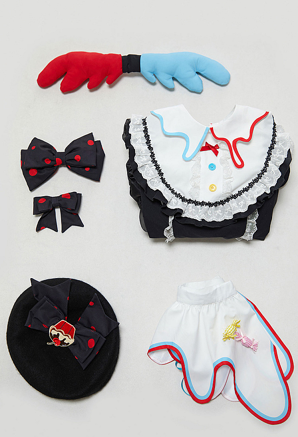 Officially Licensed Puella Magi Madoka Magica Charlotte Cosplay Lolita Dress Set Officially Licensed Puella Magi Madoka Magica Charlotte Cosplay Lolita Dress Set
