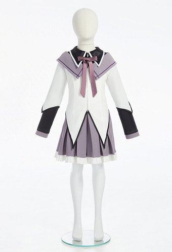 Officially Licensed Puella Magi Madoka Magica Kids Homura Akemi Cosplay Costume Set