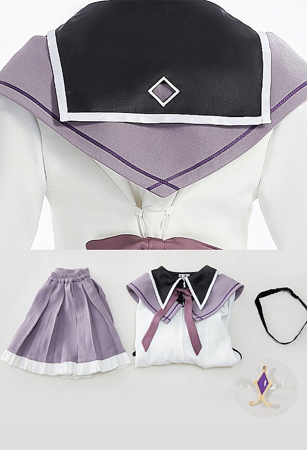 Officially Licensed Puella Magi Madoka Magica Kids Homura Akemi Cosplay Costume Set