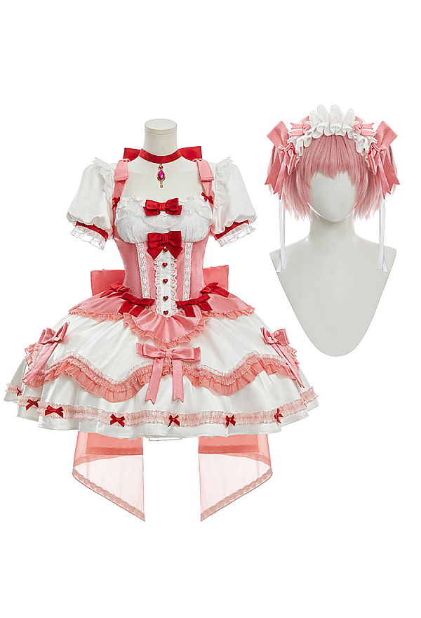 Officially Licensed Puella Magi Madoka Magica Madoka Kaname Cosplay Lolita Dress