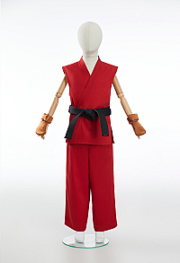 Officially Licensed Street Fighter Classic Ken Kids Cosplay Costume Full Set