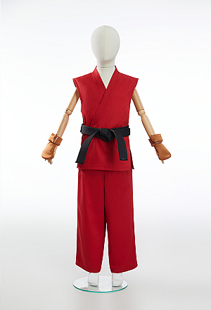Officially Licensed Street Fighter Classic Ken Kids Cosplay Costume Full Set