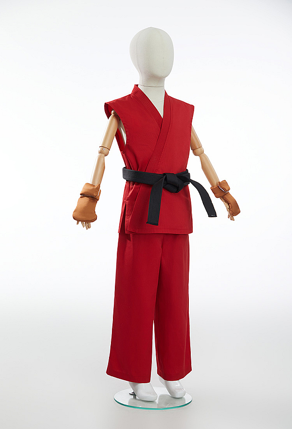 Officially Licensed Street Fighter Classic Ken Kids Cosplay Costume Full Set