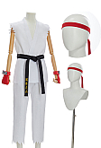 Officially Licensed Street Fighter Ryu Men's Cosplay Costume Set Karate Gi