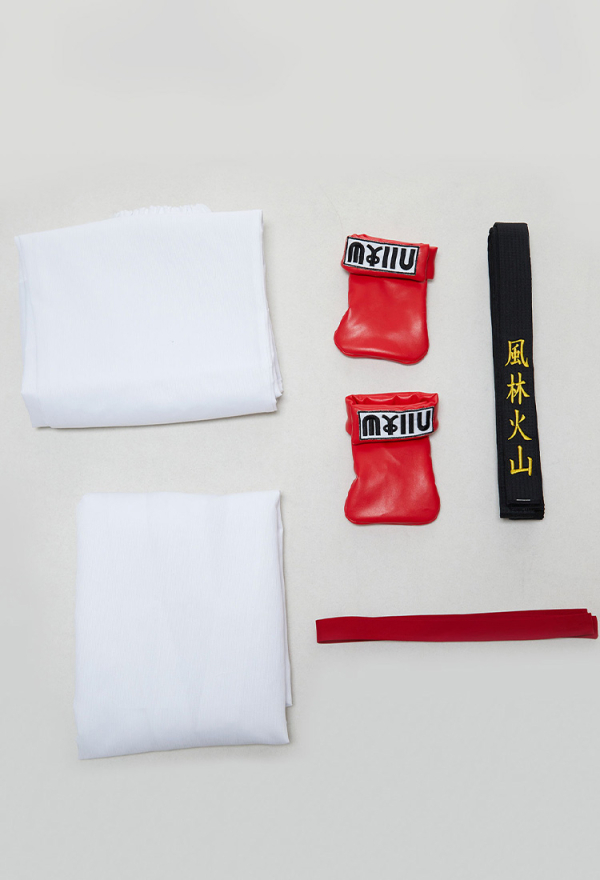 Officially Licensed Street Fighter Ryu Men's Cosplay Costume Set Karate Gi