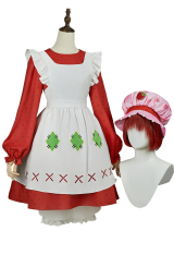 Officially Licensed Strawberry Shortcake Cosplay Costume Dress Set
