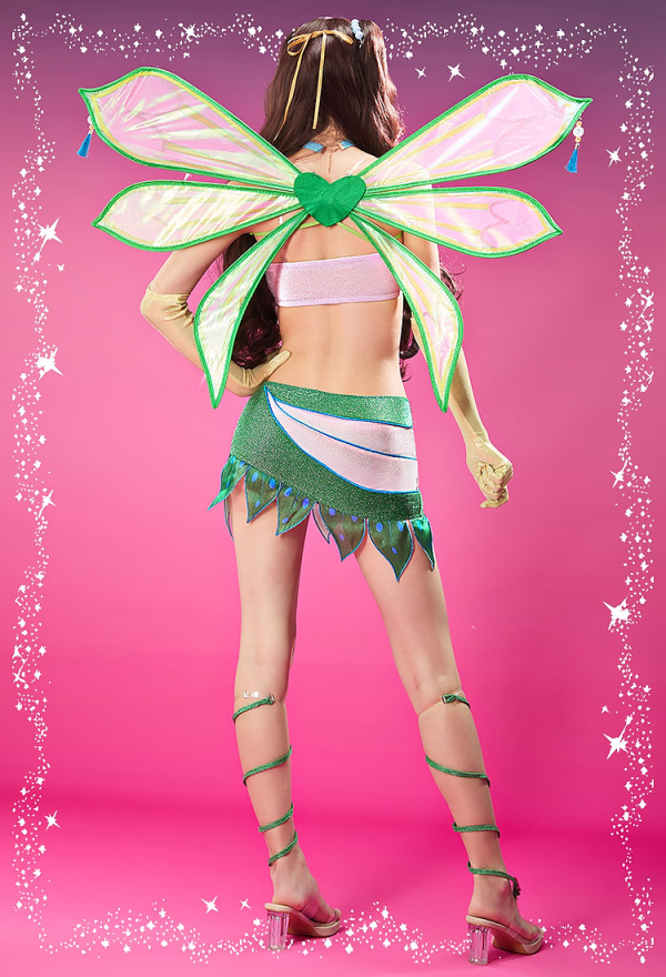 Officially Licensed Winx Club Enchantix Aisha Cosplay Costume Set