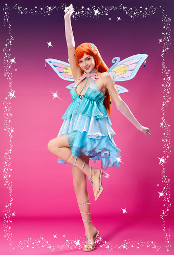 Officially Licensed Winx Club Enchantix Bloom Cosplay Costume Set