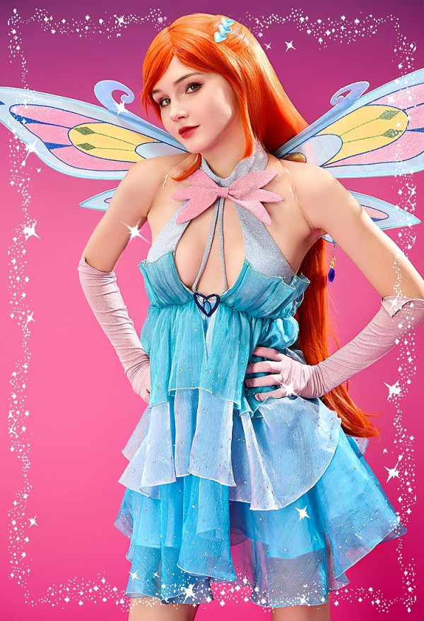 Officially Licensed Winx Club Enchantix Bloom Cosplay Costume Set