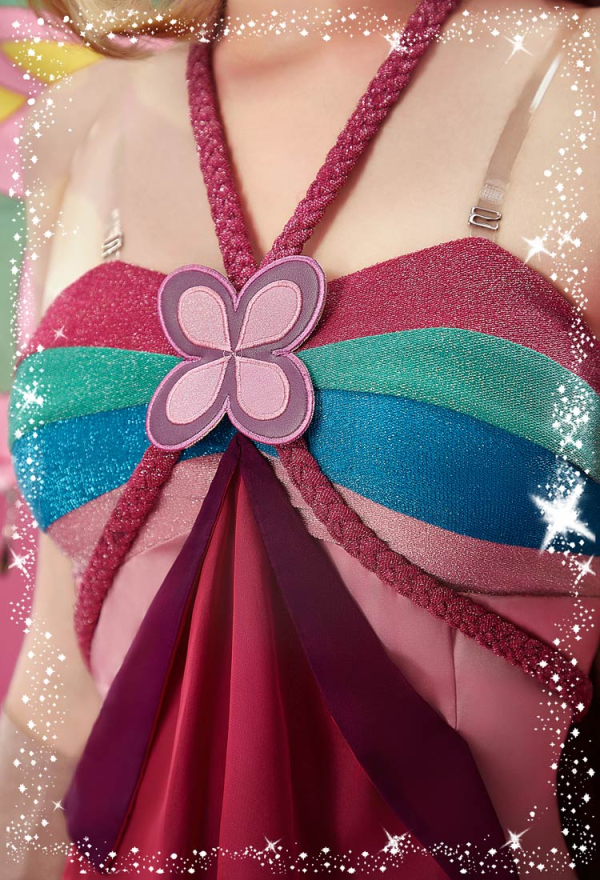 Officially Licensed Winx Club Enchantix Flora Cosplay Costume Set