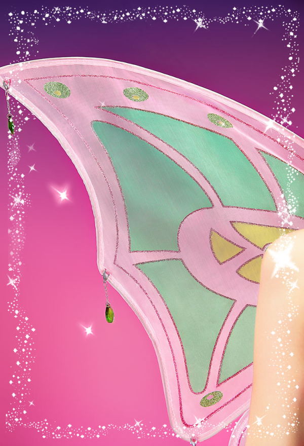 Officially Licensed Winx Club Enchantix Flora Cosplay Costume Set