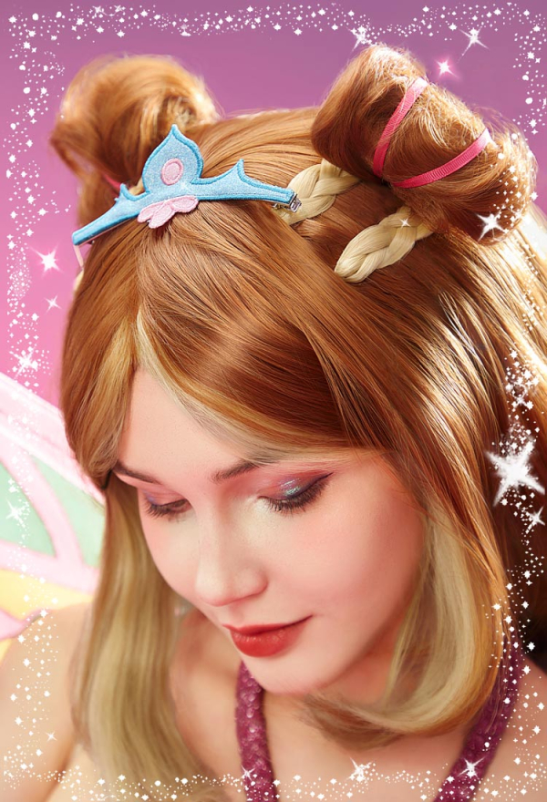 Officially Licensed Winx Club Enchantix Flora Cosplay Costume Set