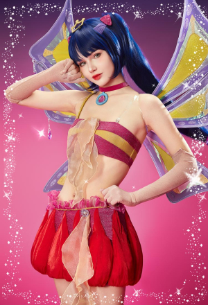 Officially Licensed Winx Club Enchantix Musa Cosplay Costume Set