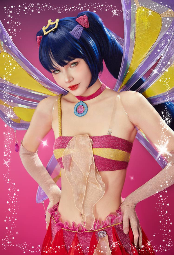 Officially Licensed Winx Club Enchantix Musa Cosplay Costume Set