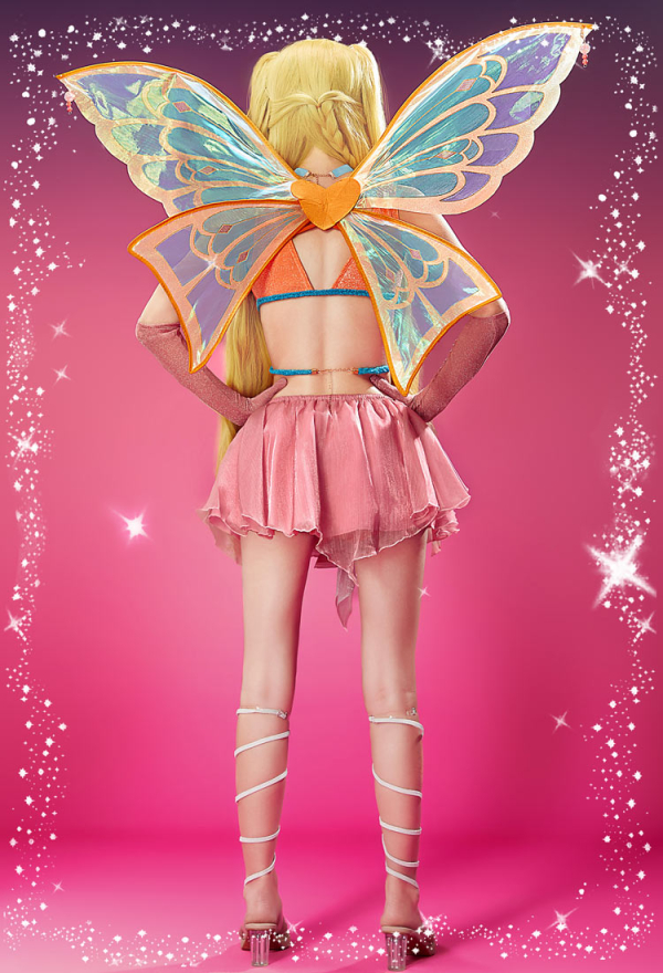 Officially Licensed Winx Club Enchantix Stella Cosplay Costume Set Officially Licensed Winx Club Enchantix Stella Cosplay Costume Set