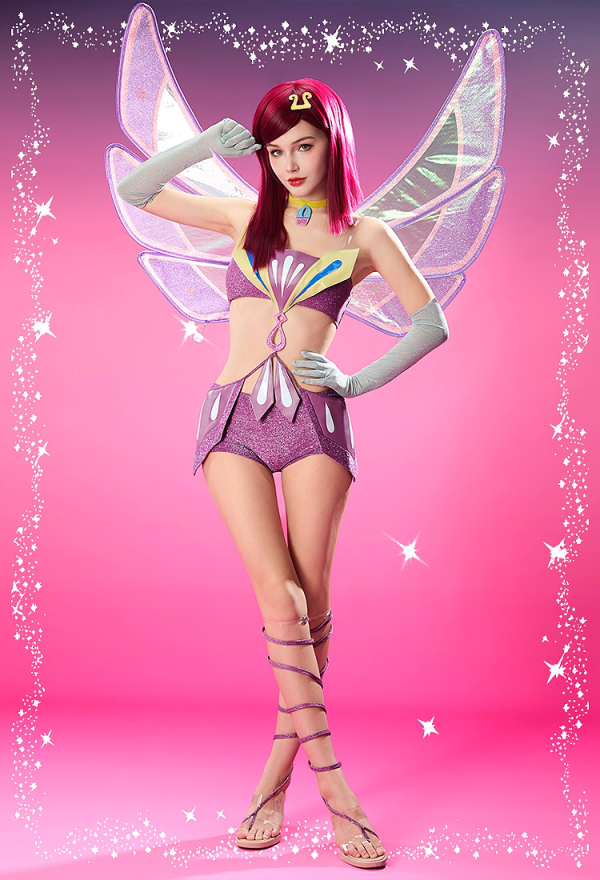 Officially Licensed Winx Club Enchantix Tecna Cosplay Costume Set