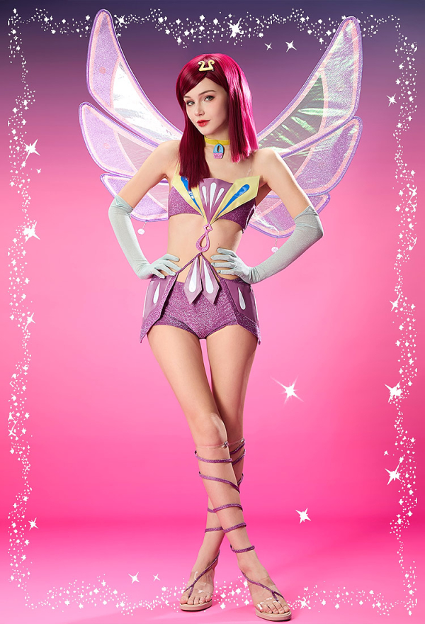 Officially Licensed Winx Club Enchantix Tecna Cosplay Costume Set