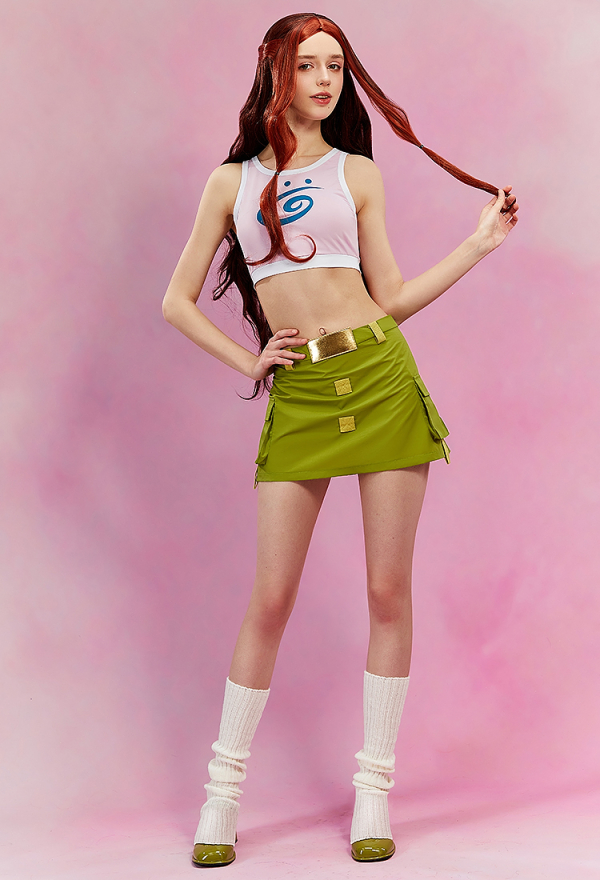 Official Licensed Winx Club Aisha Casual Outfits Cosplay Costume