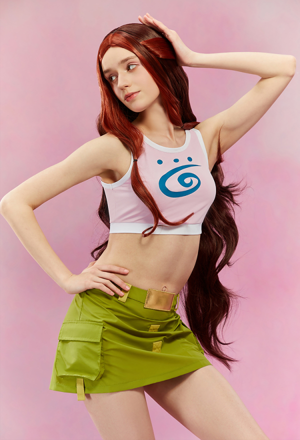 Official Licensed Winx Club Aisha Casual Outfits Cosplay Costume