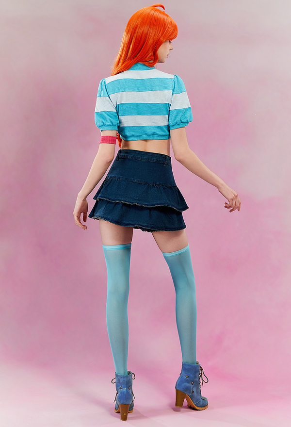 Official Licensed Winx Club Bloom Casual Outfits Cosplay Costume