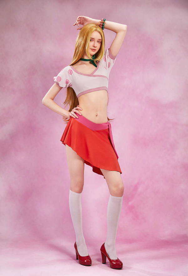 Official Licensed Winx Club Flora Casual Outfits Cosplay Costume