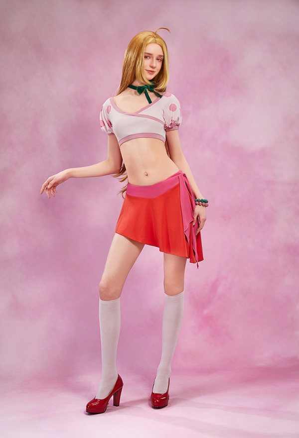 Official Licensed Winx Club Flora Casual Outfits Cosplay Costume