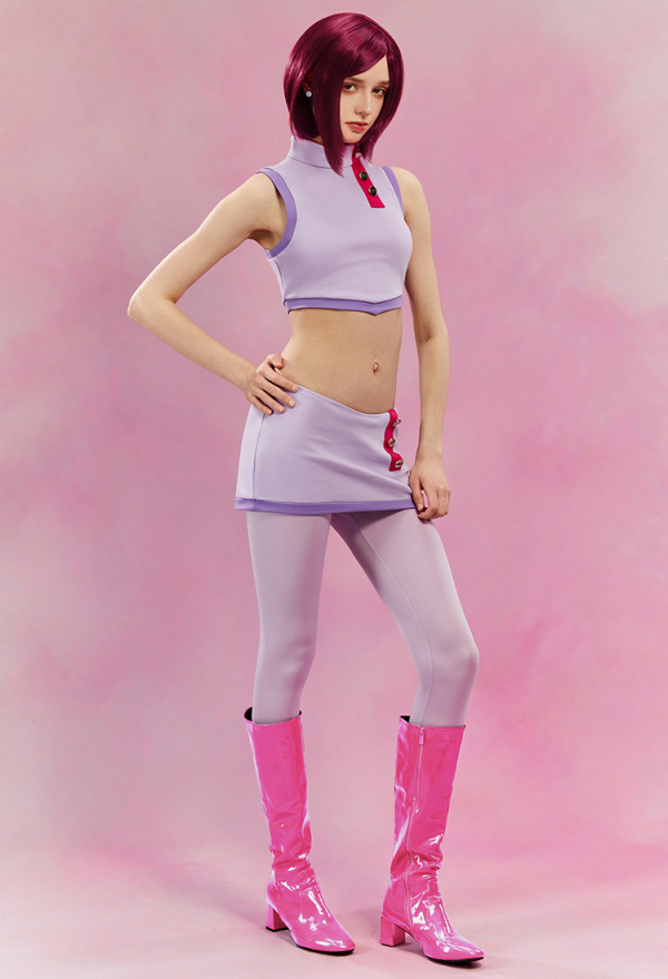 Official Licensed Winx Club Tecna Casual Outfit Cosplay Costume