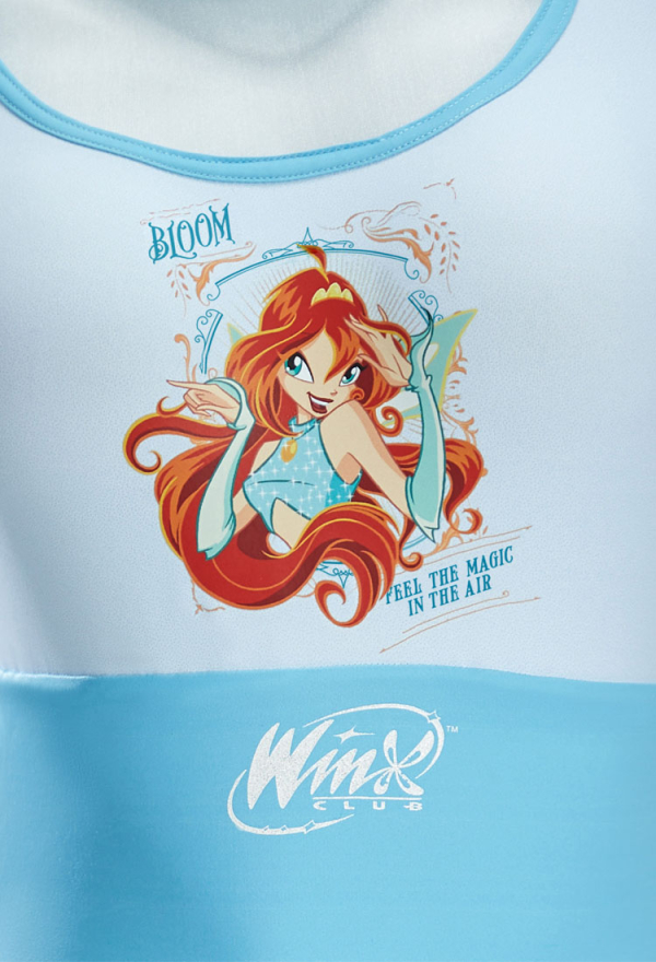 Officially Licensed Winx Club Bloom Jumpsuit with Pleated Skirt