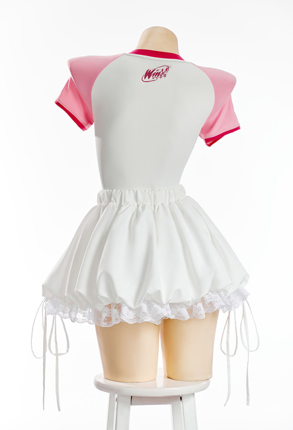 Officially Licensed Winx Club Flora Bodysuit with Skirt